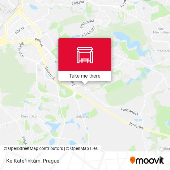 Карта Ke Kateřinkám