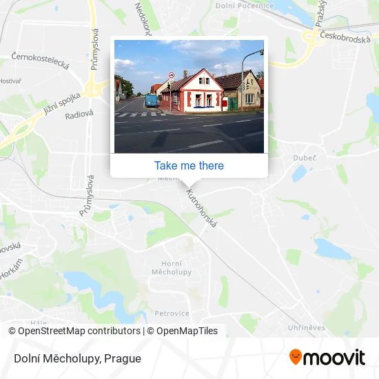 Карта Dolní Měcholupy