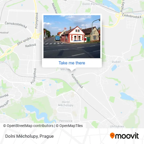 Карта Dolní Měcholupy