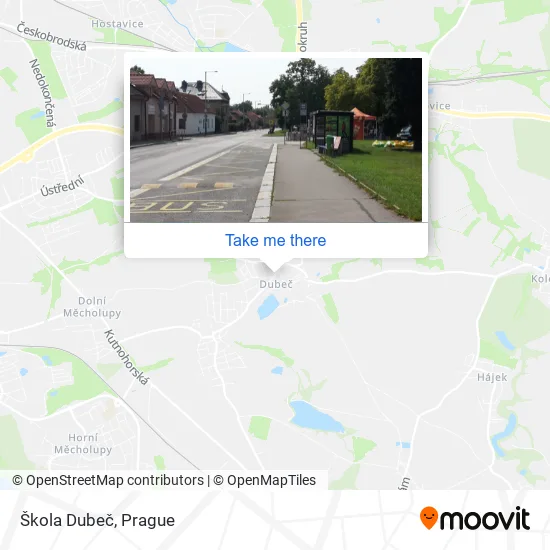 Карта Škola Dubeč