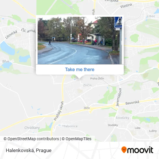 Карта Halenkovská