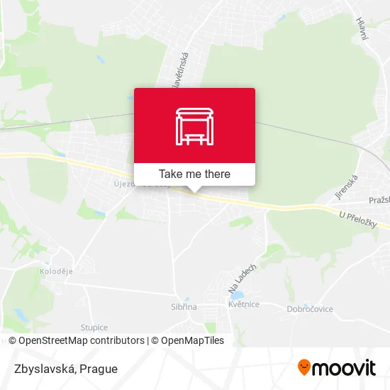 Карта Zbyslavská