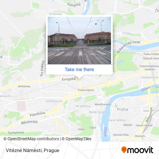 Vítězné Náměstí map