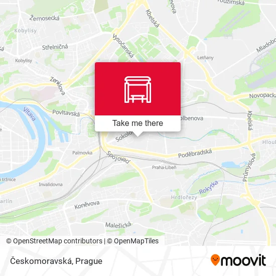 Карта Českomoravská
