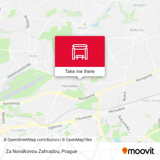 Карта Za Novákovou Zahradou