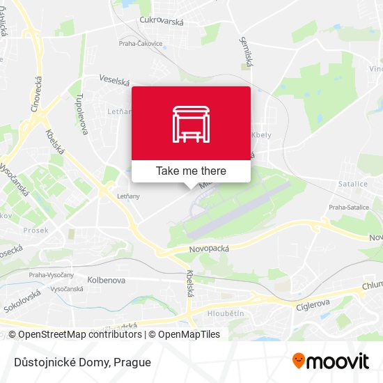 Důstojnické Domy map