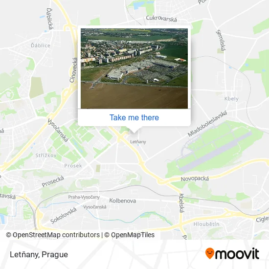 Карта Letňany