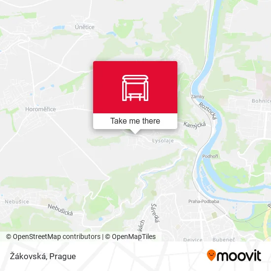 Карта Žákovská