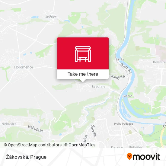 Карта Žákovská