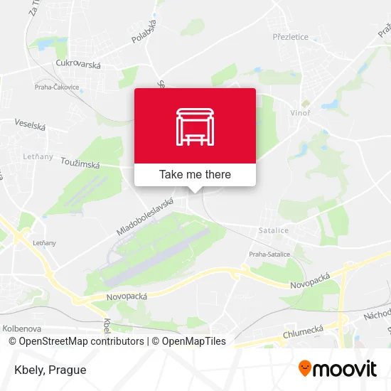 Карта Kbely