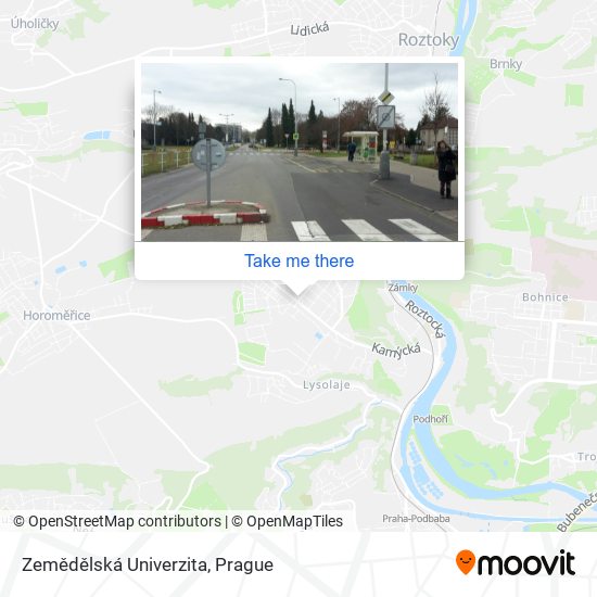 Zemědělská Univerzita map