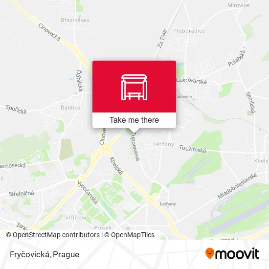 Карта Fryčovická