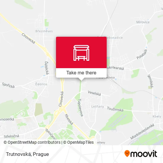 Карта Trutnovská