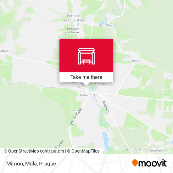 Карта Mimoň, Malá