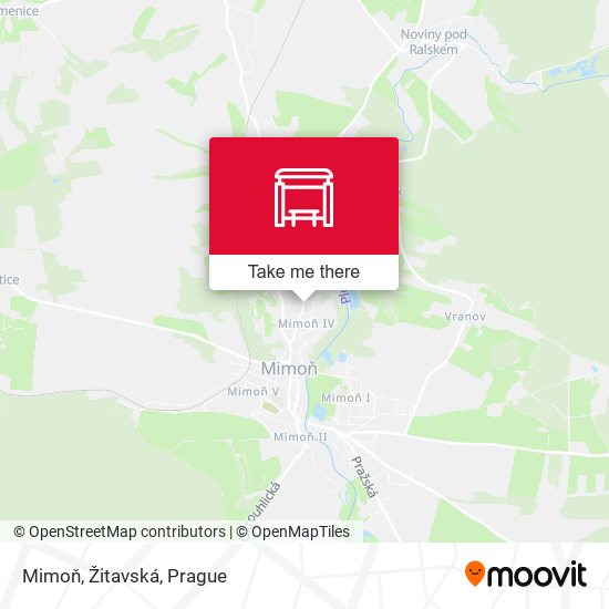 Mimoň, Žitavská map