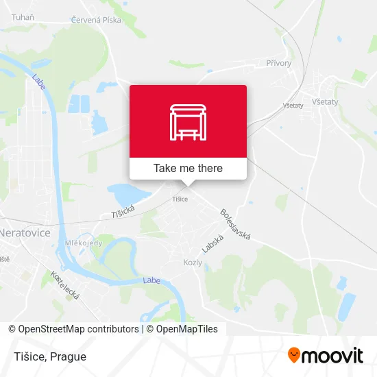 Карта Tišice