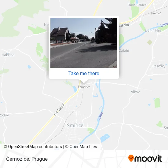 Карта Černožice