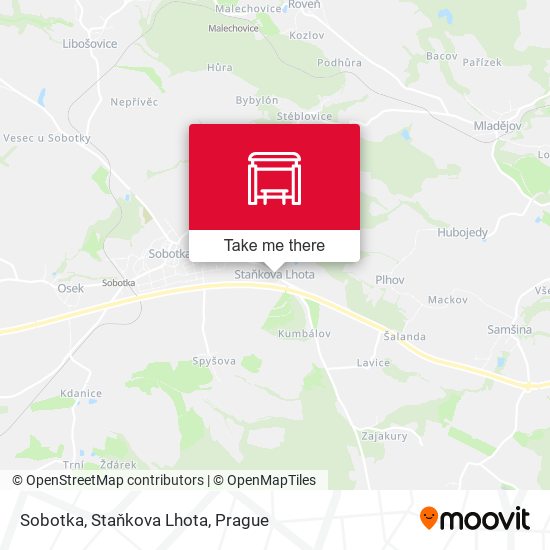 Sobotka, Staňkova Lhota map