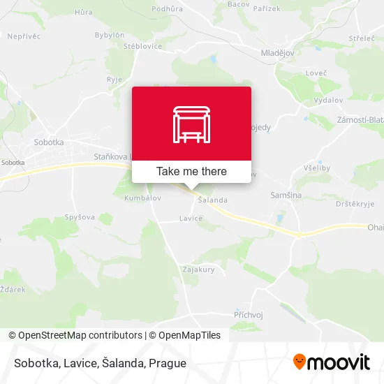 Sobotka, Lavice, Šalanda map