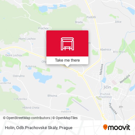 Holín, Odb.Prachovské Skály map