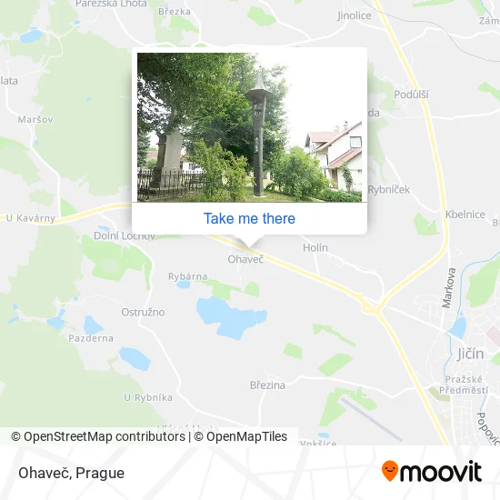 Карта Ohaveč
