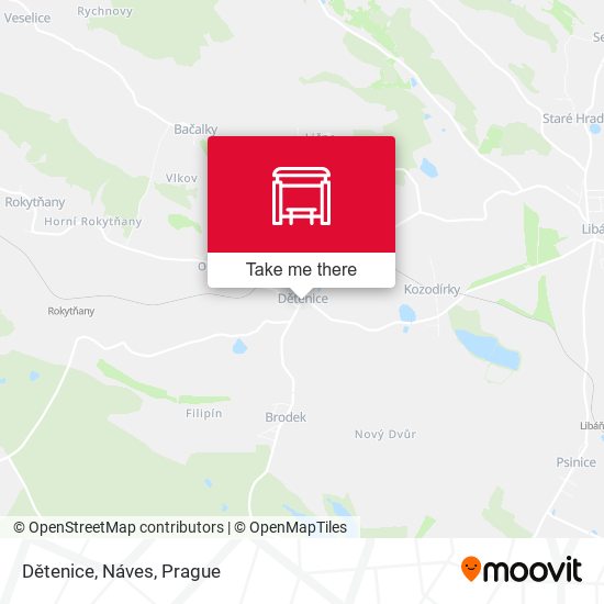 Dětenice, Náves map