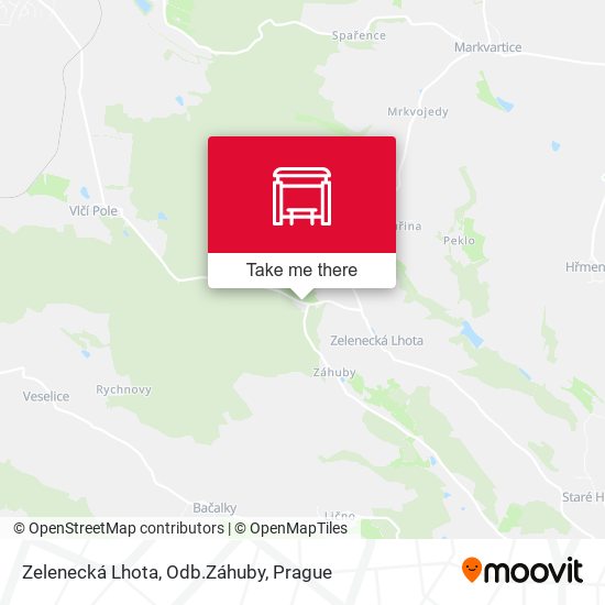 Zelenecká Lhota, Odb.Záhuby map