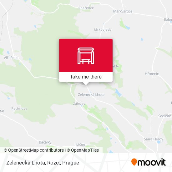Zelenecká Lhota, Rozc. map