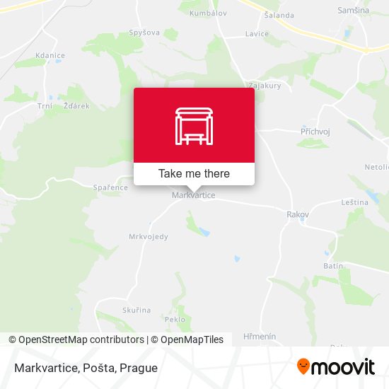 Карта Markvartice, Pošta