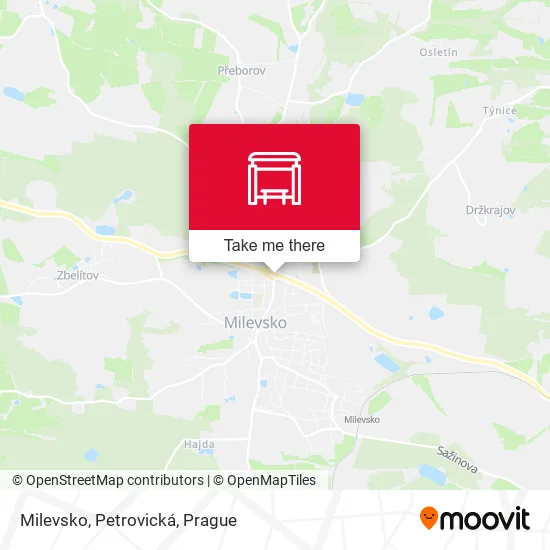 Карта Milevsko, Petrovická