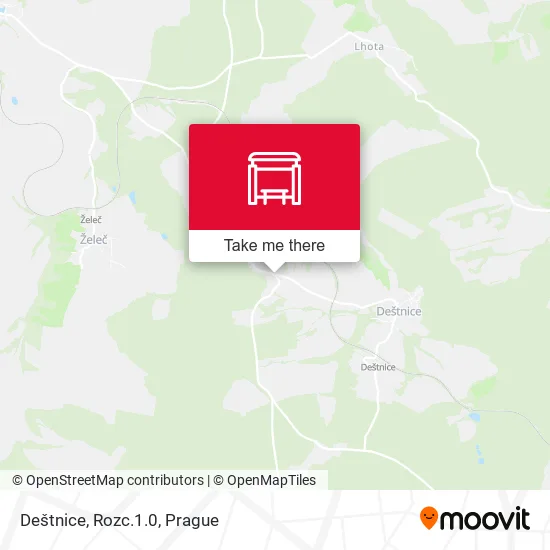 Карта Deštnice, Rozc.1.0