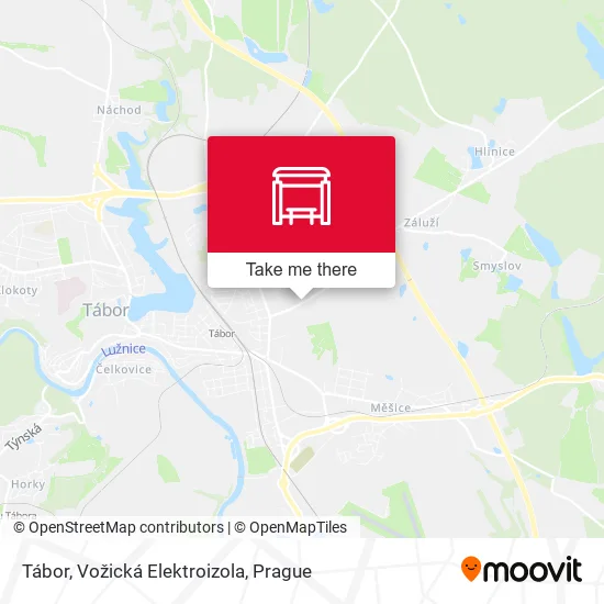 Карта Tábor, Vožická Elektroizola