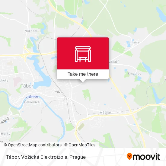 Карта Tábor, Vožická Elektroizola