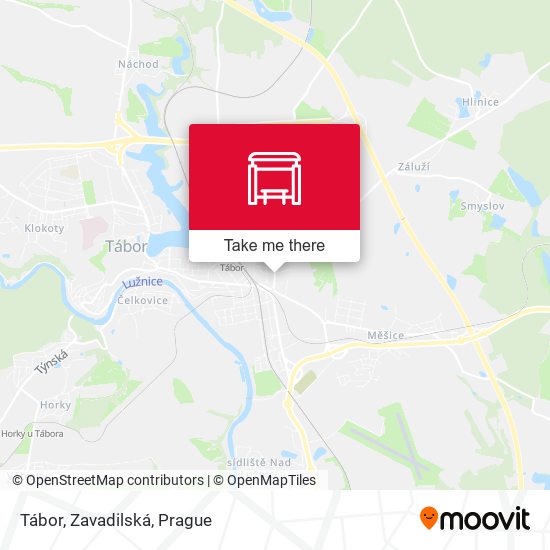 Tábor, Zavadilská map