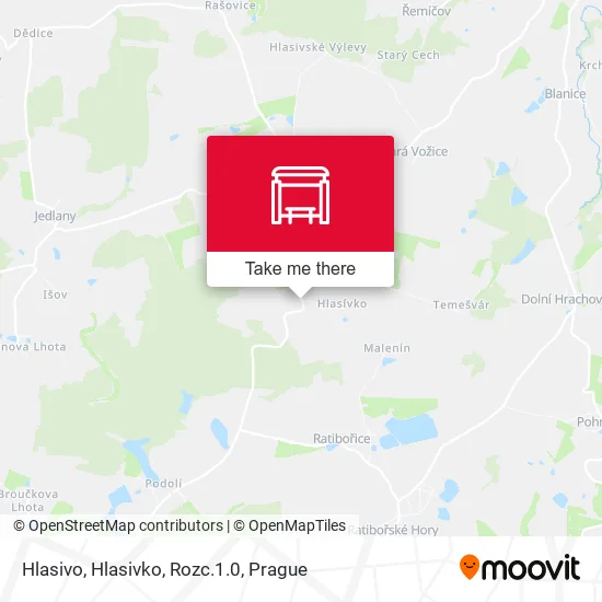 Карта Hlasivo, Hlasivko, Rozc.1.0
