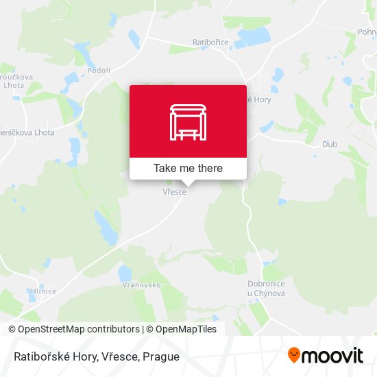 Ratibořské Hory, Vřesce map