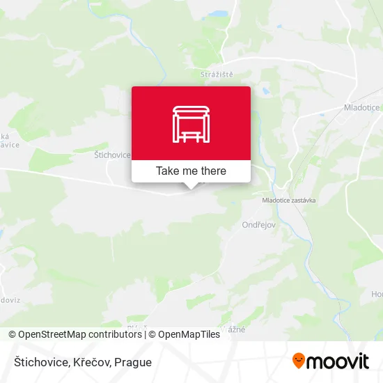 Карта Štichovice, Křečov