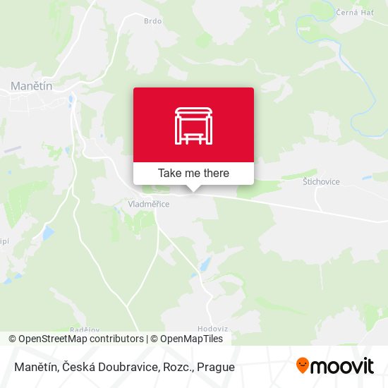 Manětín, Česká Doubravice, Rozc. map