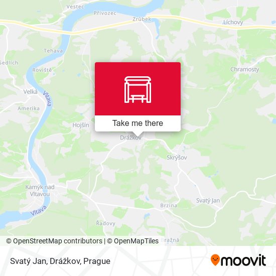 Svatý Jan, Drážkov map