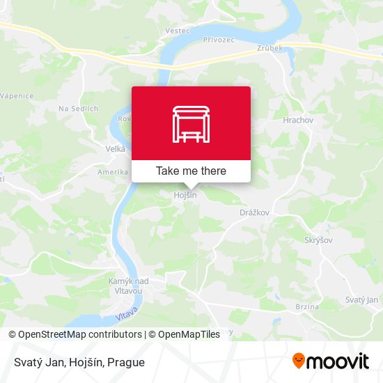Svatý Jan, Hojšín map