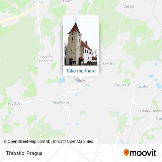 Карта Třebsko