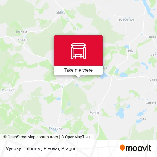 Vysoký Chlumec, Pivovar map