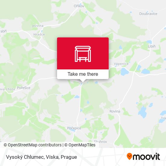 Vysoký Chlumec, Víska map