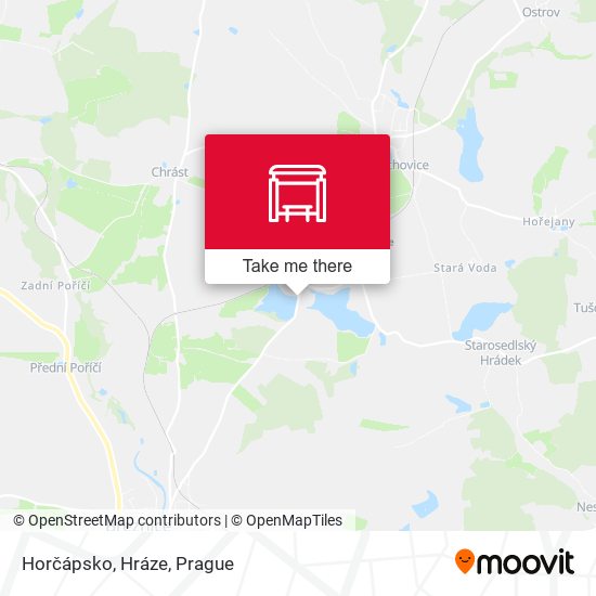 Horčápsko, Hráze map
