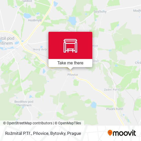 Rožmitál P.Tř., Pňovice, Bytovky map