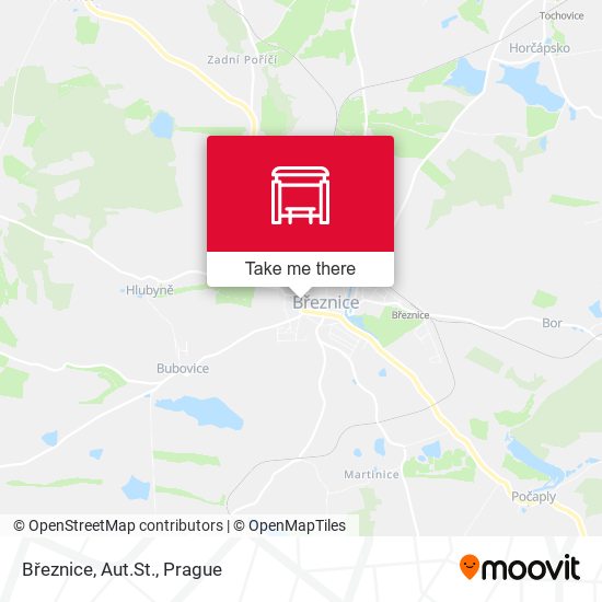 Карта Březnice, Aut.St.