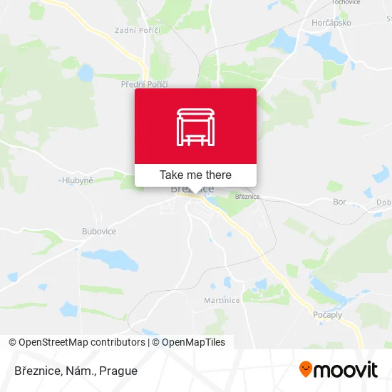 Карта Březnice, Nám.