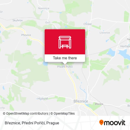 Březnice, Přední Poříčí map