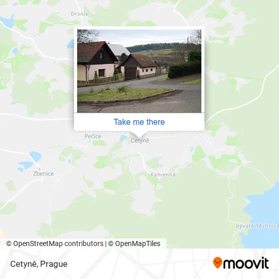 Карта Cetyně