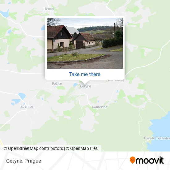 Карта Cetyně